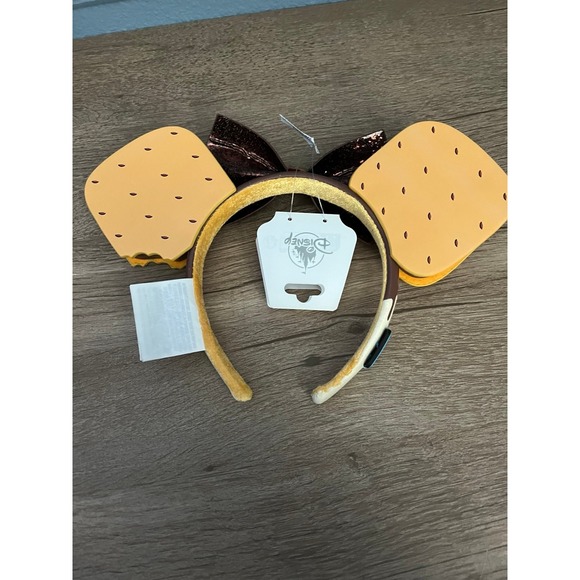 Disney Parks Eats Collection‎ S'mores Minnie Ears Headband Brown Bow Smores - Picture 2 of 3